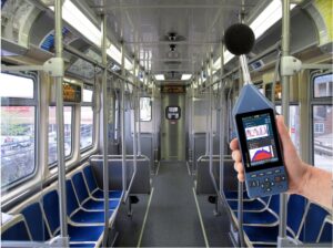 Train interior noise measurements