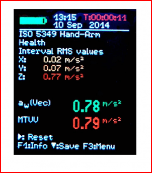 Hand Arm Human Vibration ISO5349 VM31 MMF