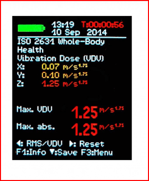 Human Vibration dose analyzer ISO2631 VM31 MMF